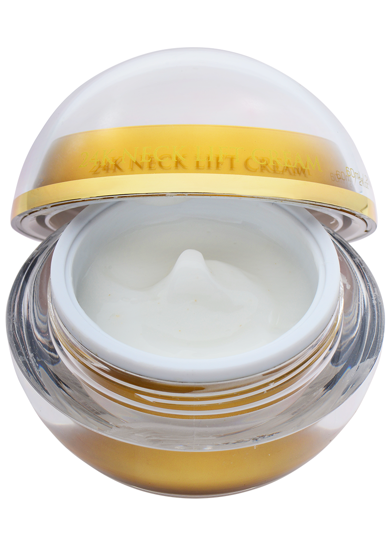 close up of necklift cream